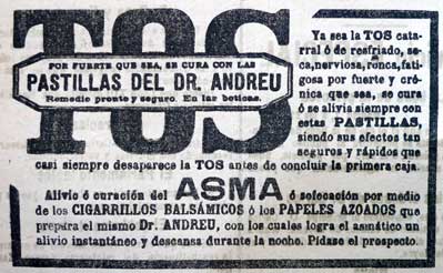 Pastillas del Dr. Andreu (1901)